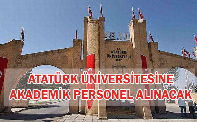 Atatürk üniversitesine personel alınıyor